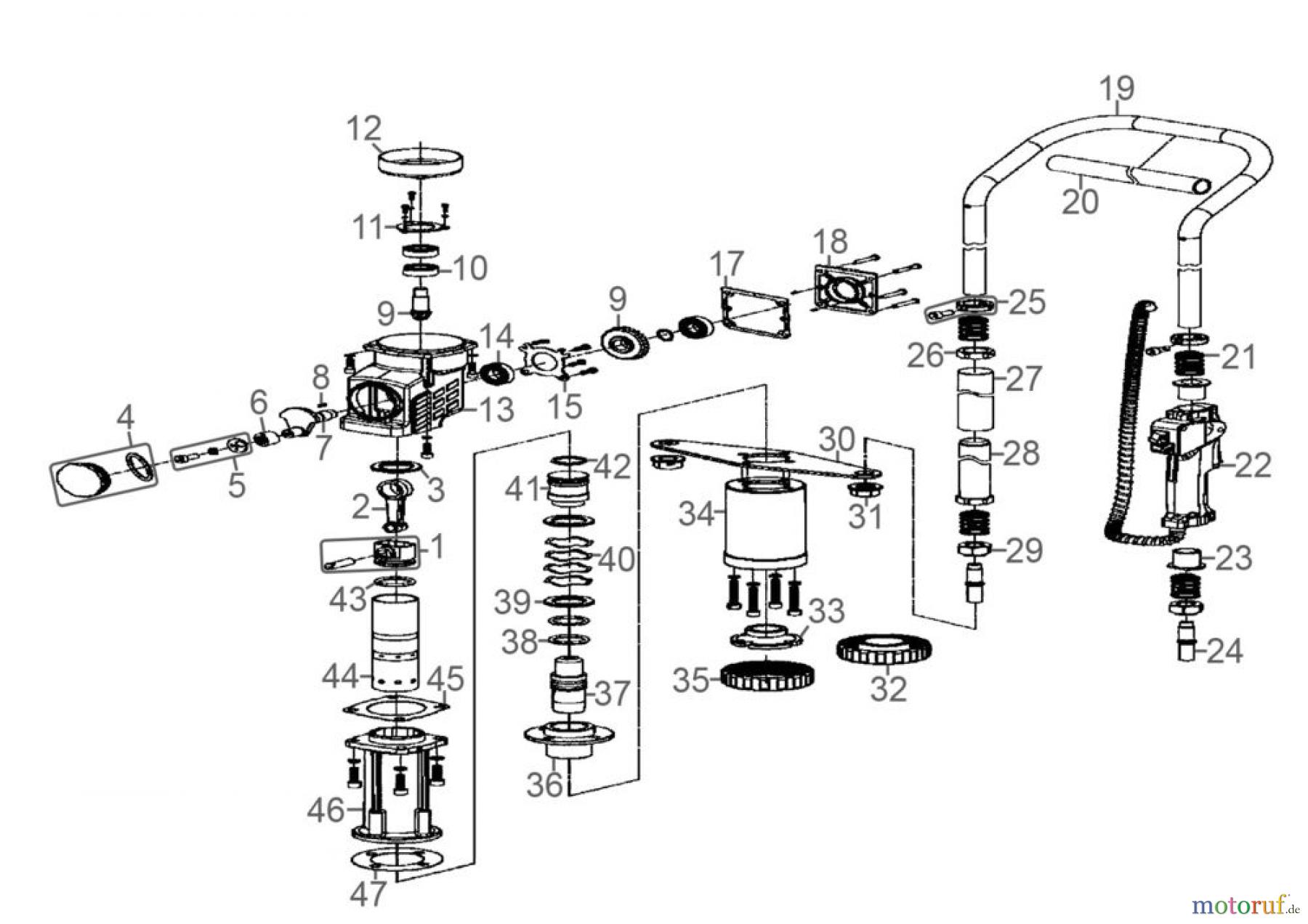 Güde Gartentechnik Pfahlrammen PFAHLRAMME GPR 800 E Art.Nr.: 94140 FSL94140-02 Seite 1