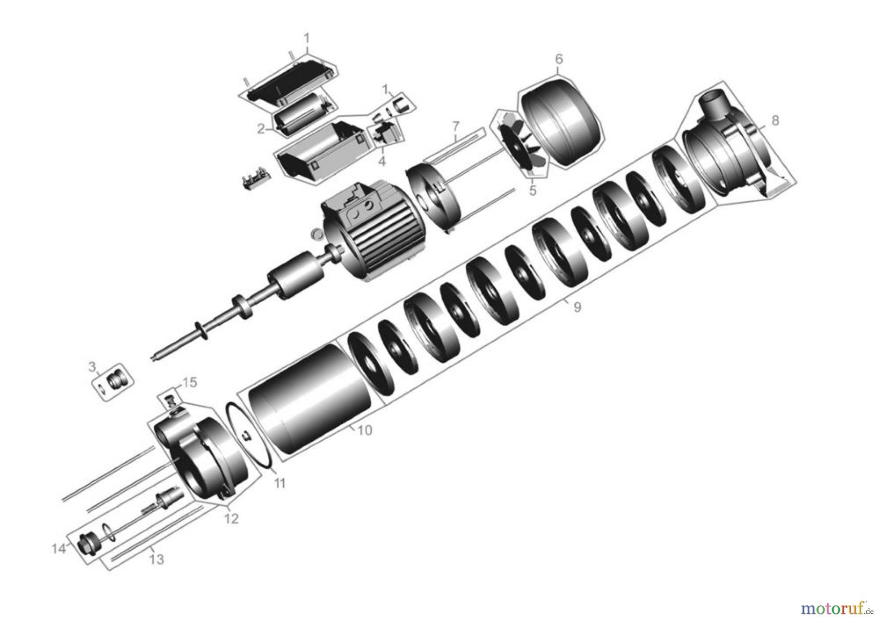 Güde Pumpentechnik Gartenpumpen GARTENPUMPE MP 120/5A/GJ - 94188 FSL94188-05 Seite 1