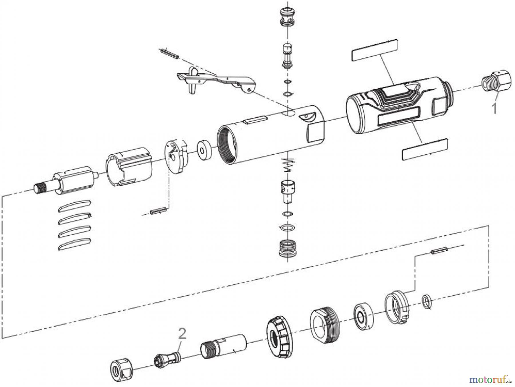  Güde Drucklufttechnik Druckluftwerkzeuge Schleifer und Bohrer DL-Stabschleifer 22.000 Art.Nr.: 40124 FSL40124-01 Seite 1