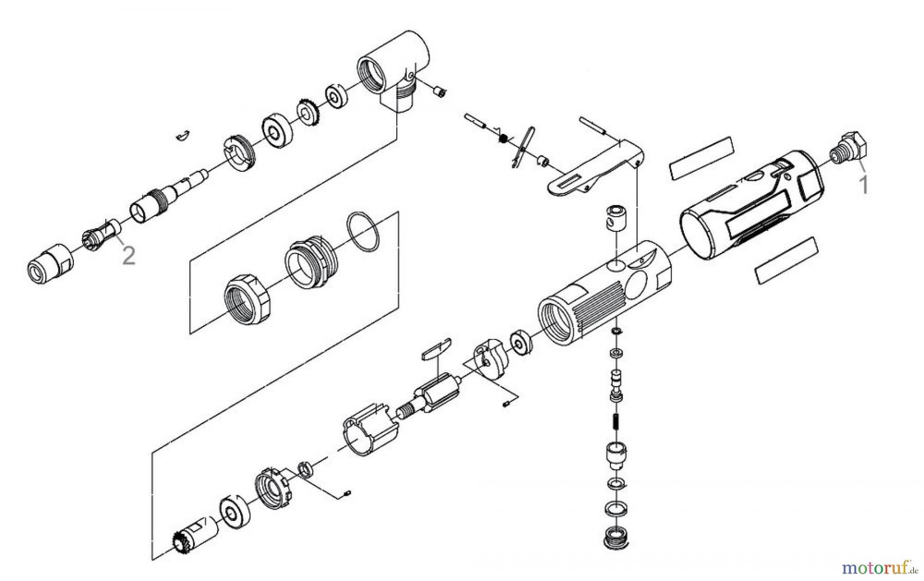  Güde Drucklufttechnik Druckluftwerkzeuge Schleifer und Bohrer DL-Winkelstabschleifer 20.000 Art.Nr.: 40125 FSL40125-01 Seite 1