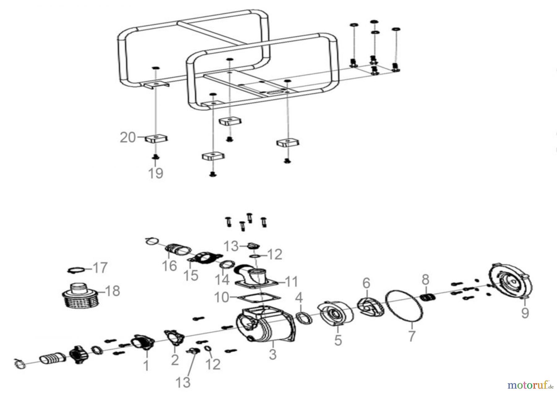 Güde Pumpentechnik Motorpumpen Motorpumpe GMP 15.22 Art.Nr.: 94501 FSL94501-01 Seite 1
