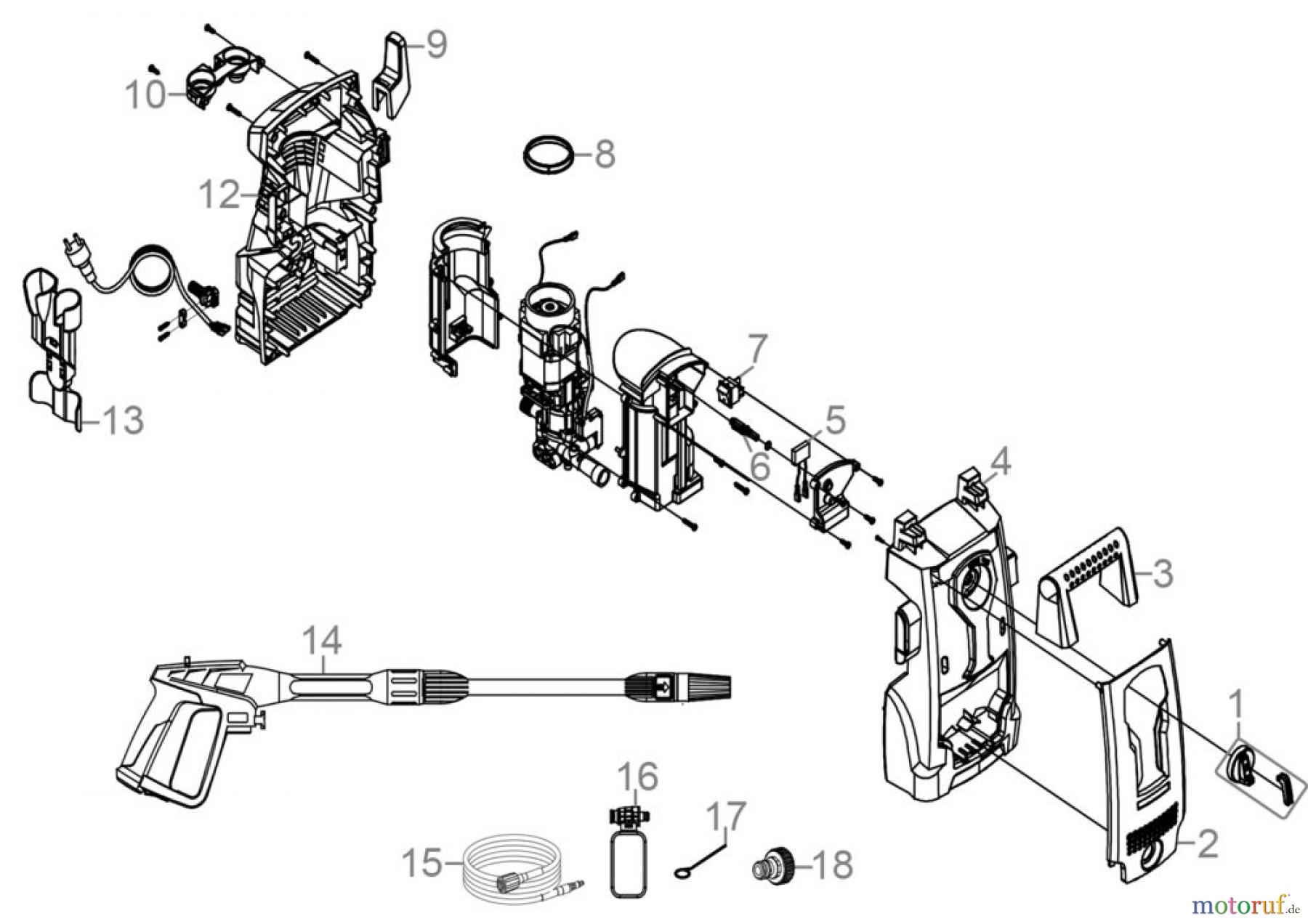 Güde Reinigungsgeräte Hochdruckreiniger Hochdruckreiniger GHD 105 Art.Nr.: 85900 FSL85900-01 Seite 1