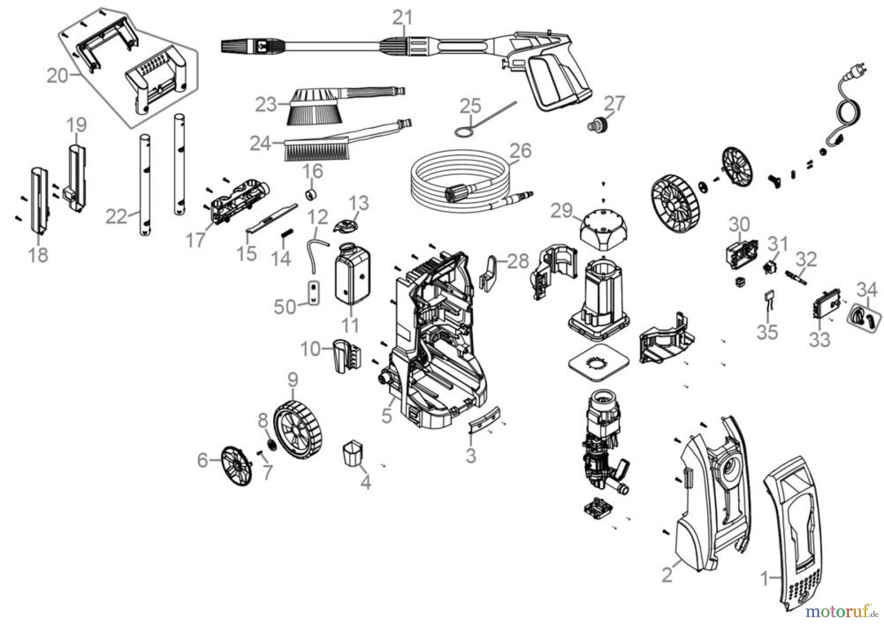  Güde Reinigungsgeräte Hochdruckreiniger Hochdruckreiniger GHD 135 Art.Nr.: 85901 FSL85901-01 Seite 1