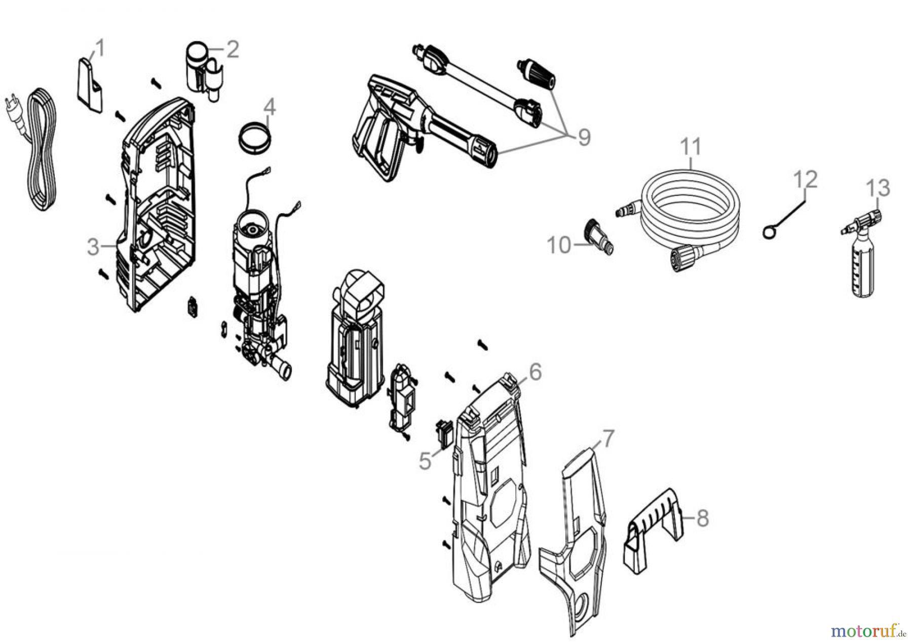  Güde Reinigungsgeräte Hochdruckreiniger Hochdruckreiniger GHD 1400-105 Art.Nr.: 85924 FSL85924-01 Seite 1
