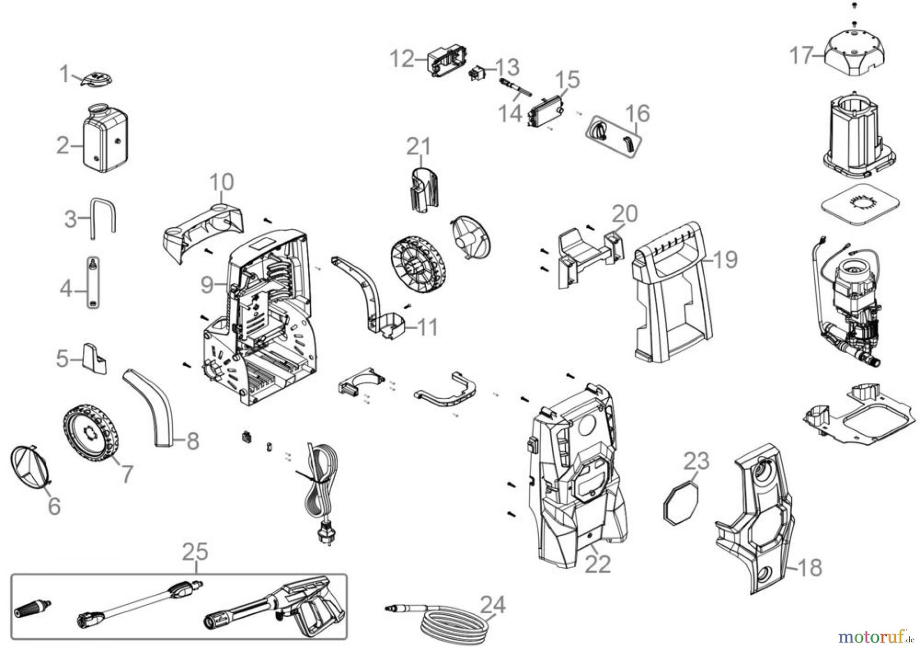 Güde Reinigungsgeräte Hochdruckreiniger Hochdruckreiniger GHD 1800-135 Art.Nr.: 85925 FSL85925-01 Seite 1