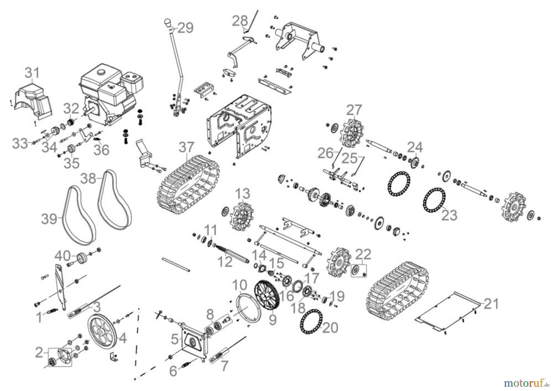 Güde Reinigungsgeräte Schneefräsen Benzin-Schneefräse SCHNEEFRÄSE GSF 9,7 PS Art.Nr.: 94577 FSL94577-01 Seite 1