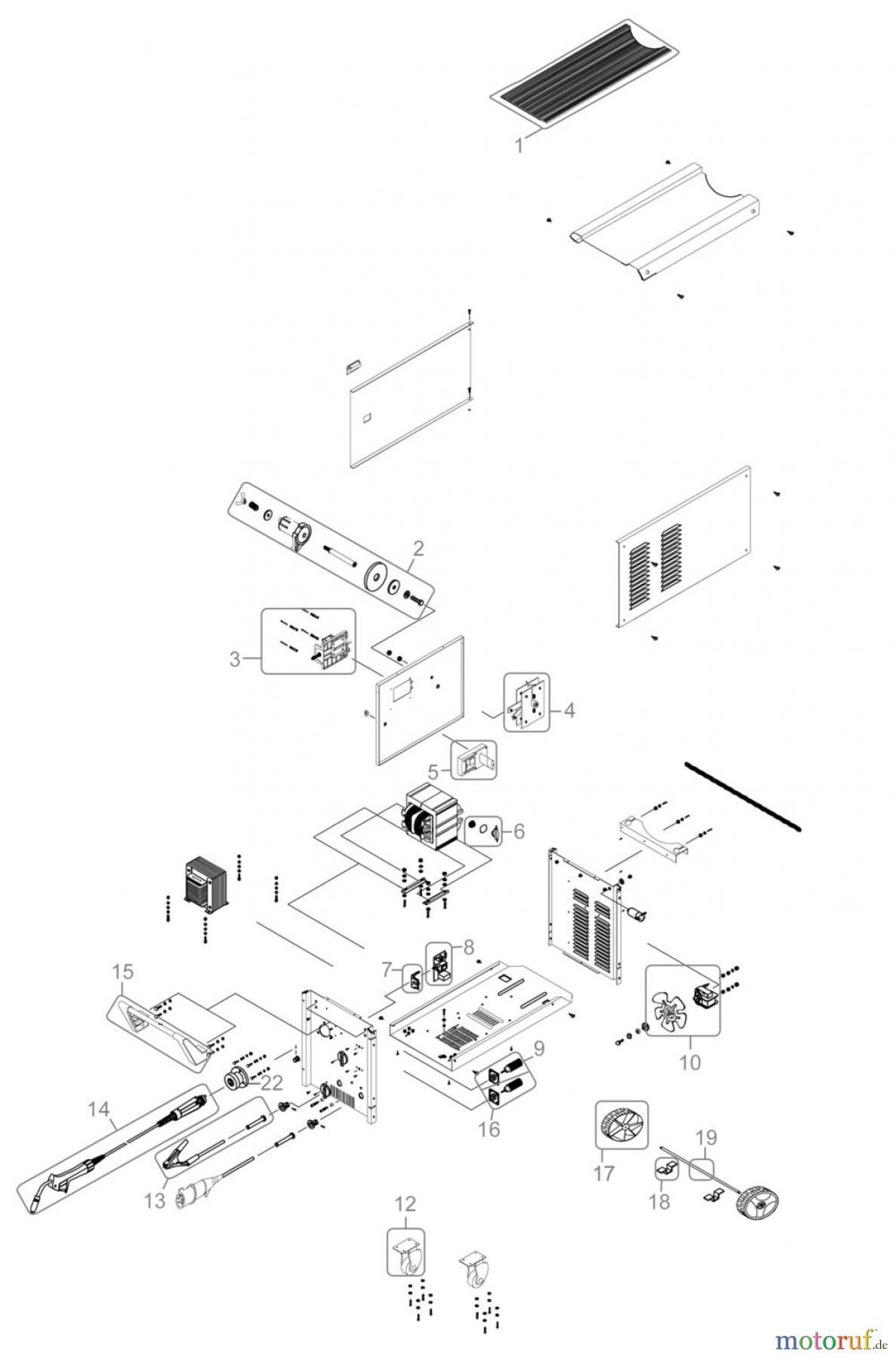  Güde Schweißtechnik Schweißgeräte Elektrodenschweißen ab 150 A Schutzgas-Schweissgerät MIG 192/6K Art.Nr.: 20076 FSL20076-04 Seite 1