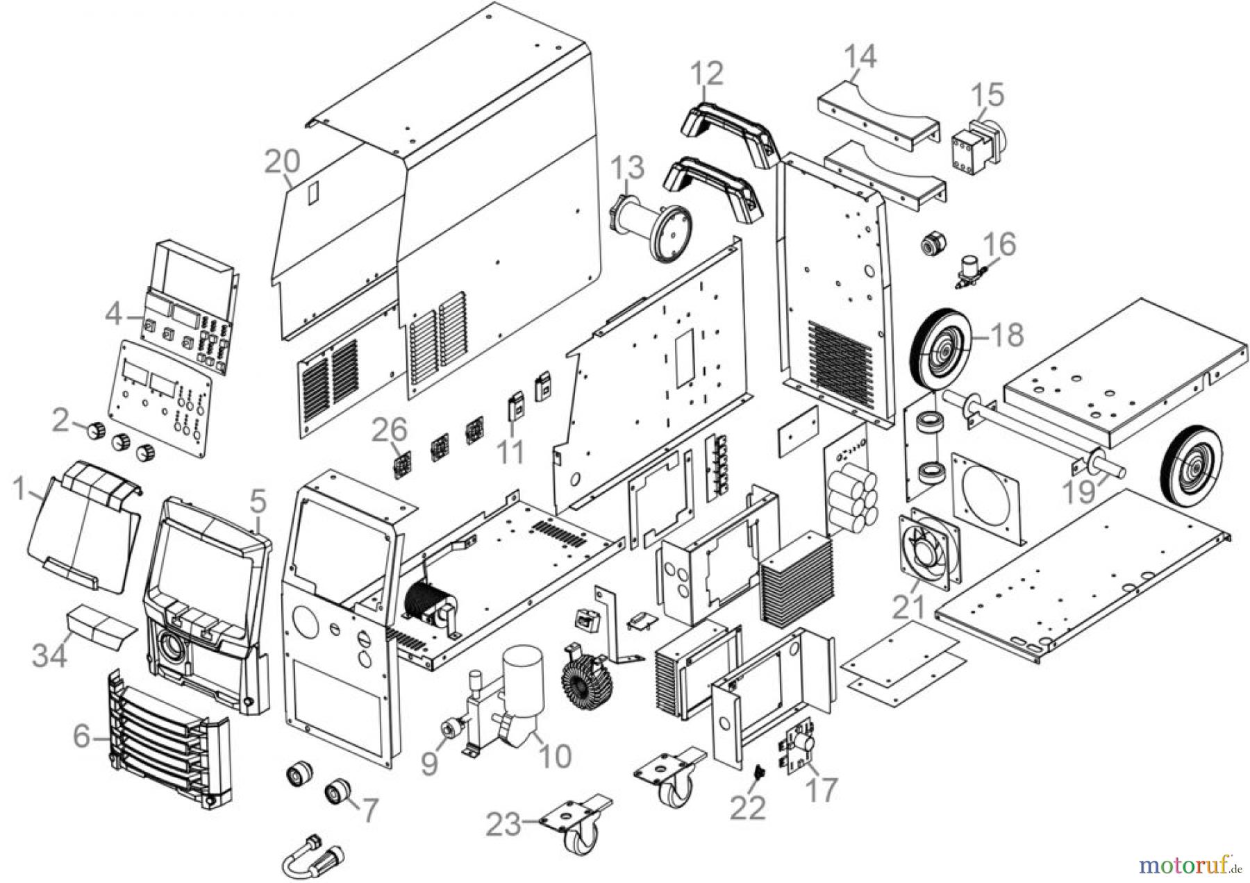  Güde Schweißtechnik Schweißgeräte Elektrodenschweißen ab 150 A Universalschweissgerät Uni-Mig 270 AS-Pro SYN Art.Nr.: 20127 FSL20127-01 Seite 1