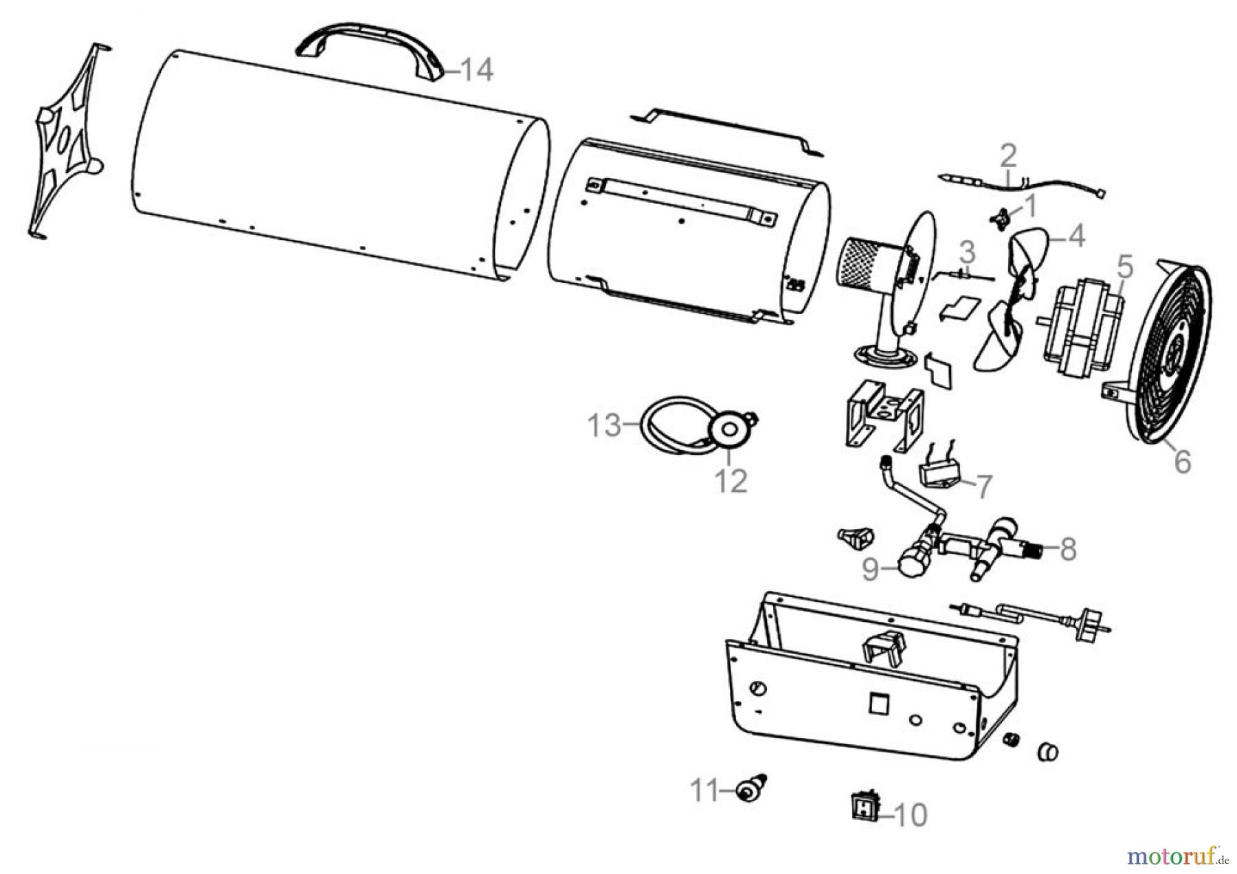  Güde Heizgeräte Gasheizgeräte Gasheizgebläse GGH 30 R Art.Nr.: 85160 FSL85160-01 Seite 1