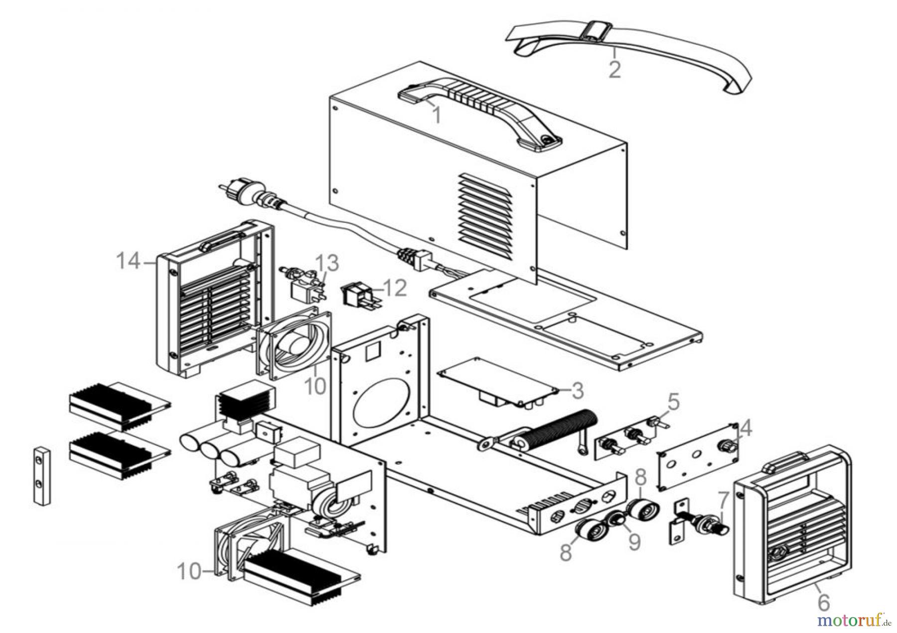  Güde Schweißtechnik Schweißgeräte Elektrodenschweißen bis 150 A Inverter Schweißgerät GIS 160WIG/HF Art.Nr.: 20059 FSL20059-02 Seite 1
