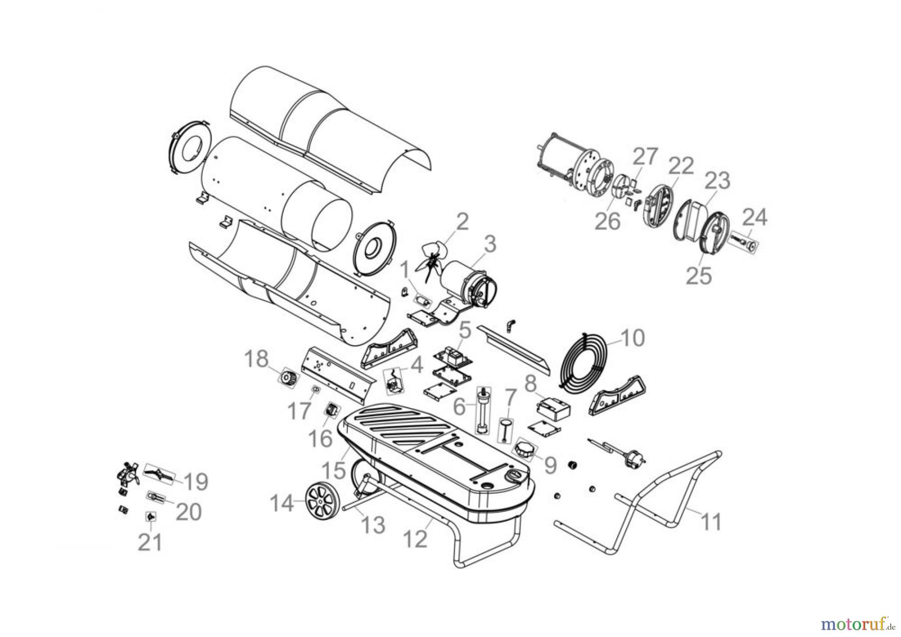 Güde Heizgeräte Ölheizgeräte ÖLHEIZGEBLÄSE GD 30 TI - 85116 FSL85116-04 Seite 1