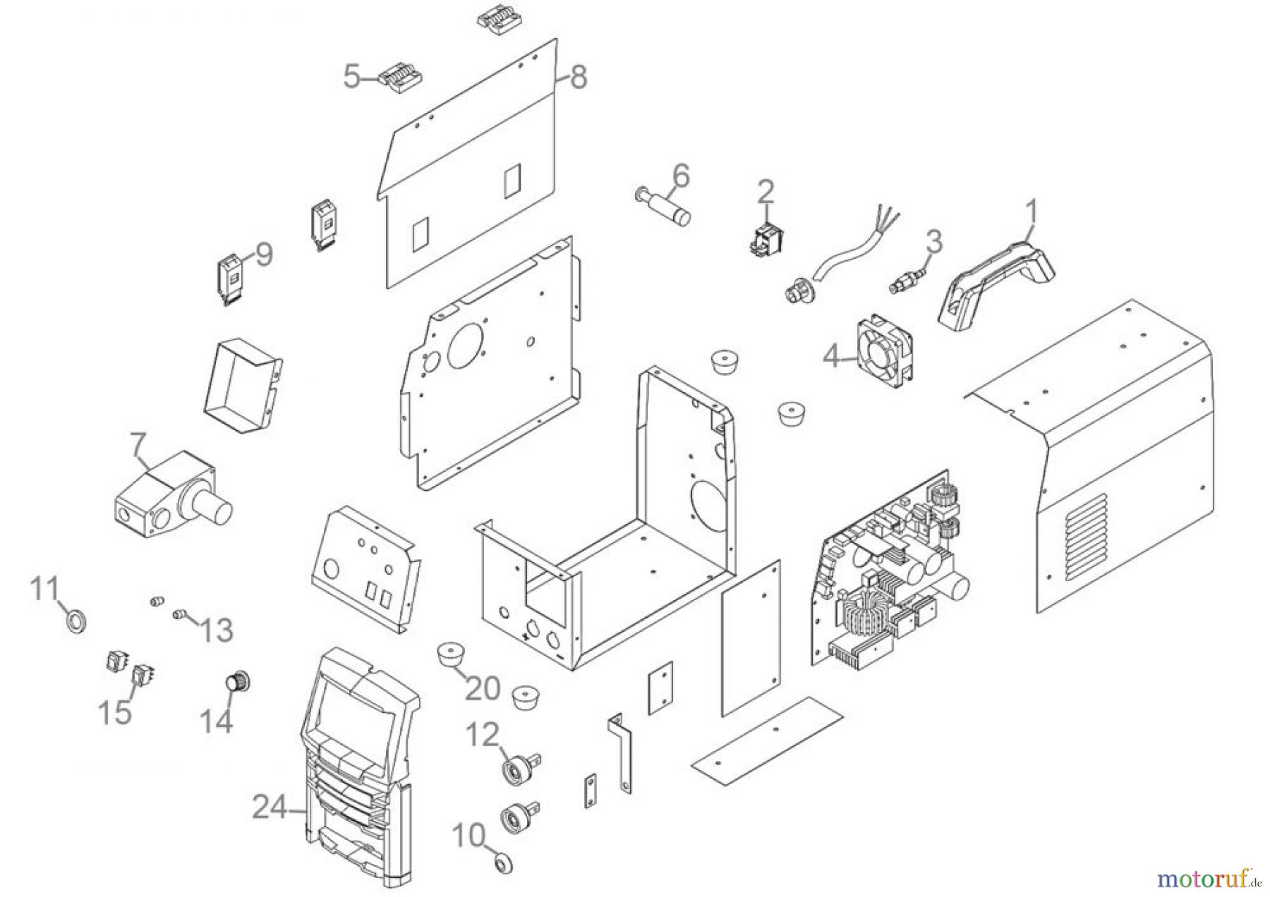  Güde Schweißtechnik Schweißgeräte Elektrodenschweißen bis 150 A Universalschweissgerät Uni-Mig 125 SYN Art.Nr.: 20078 FSL20078-02 Seite 1