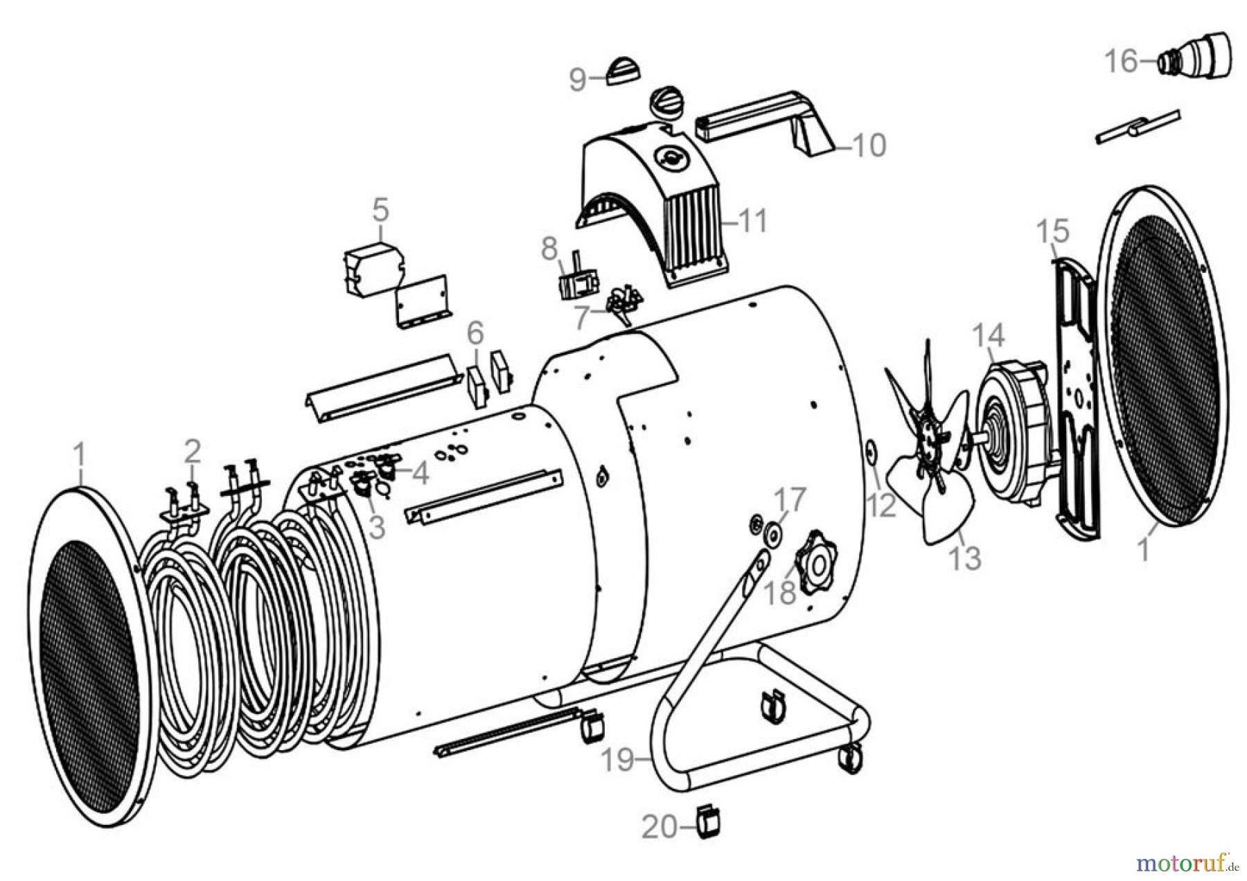  Güde Heizgeräte Elektroheizgeräte Elektroheizer GEH 5000 R Art.Nr.: 85131 FSL85131-01 Seite 1