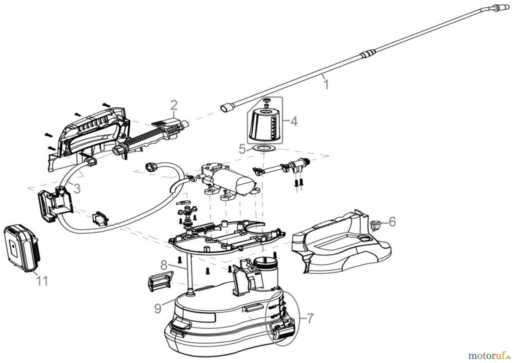 Güde Gartentechnik Akku Sprühgeräte Akku Sprühgerät SG 18-201-05 Art.Nr.: 58570 FSL58570-01 Seite 1