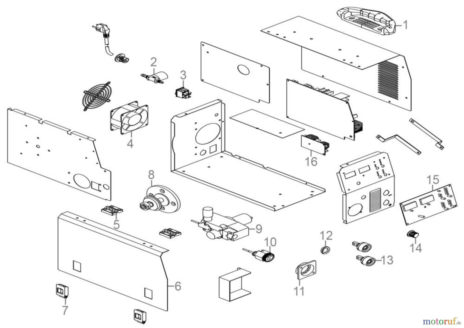  Güde Schweißtechnik Schweißgeräte Elektrodenschweißen ab 150 A Universalschweissgerät Uni-Mig  205 SYN Art.Nr.: 20083 FSL20083-01 Seite 1