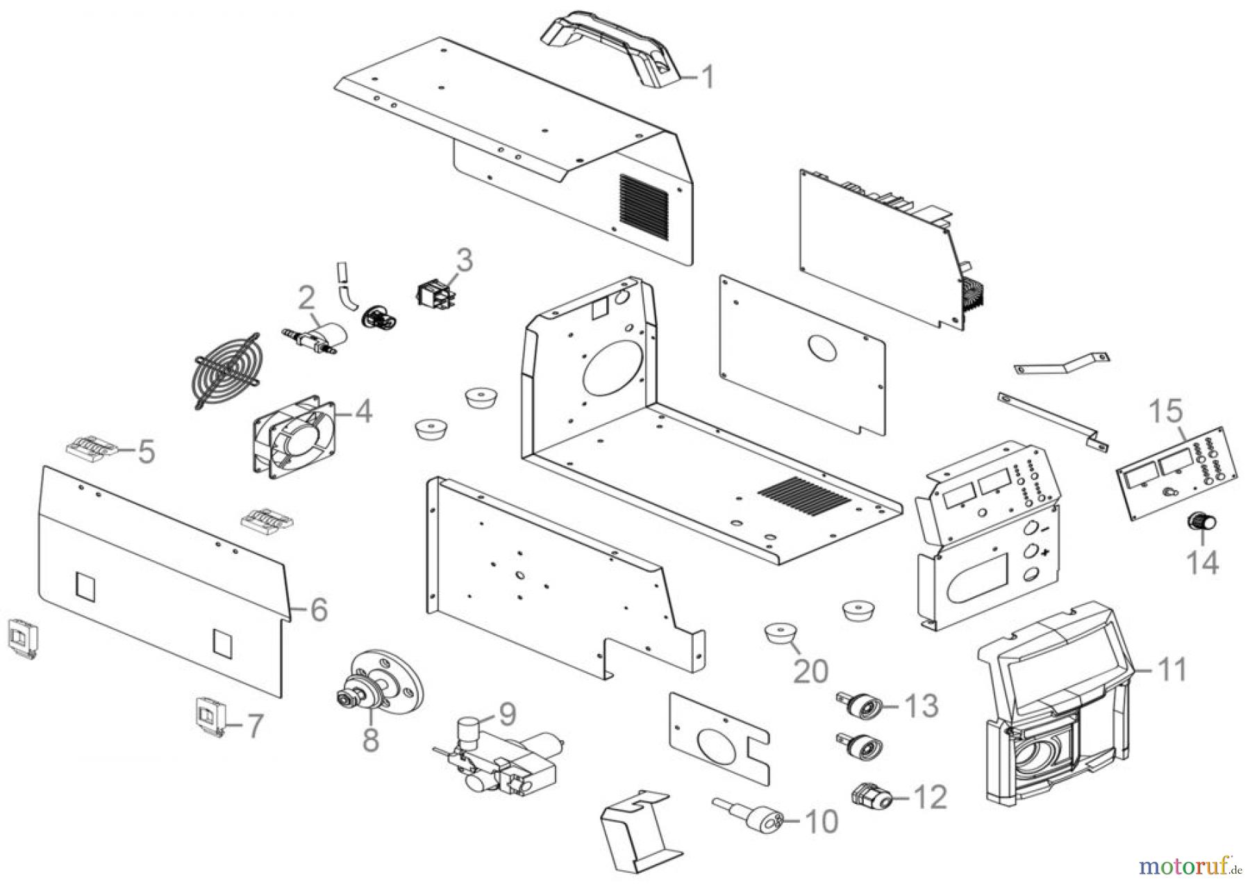  Güde Schweißtechnik Schweißgeräte Elektrodenschweißen ab 150 A Universalschweissgerät Uni-Mig  205 SYN Art.Nr.: 20083 FSL20083-02 Seite 1