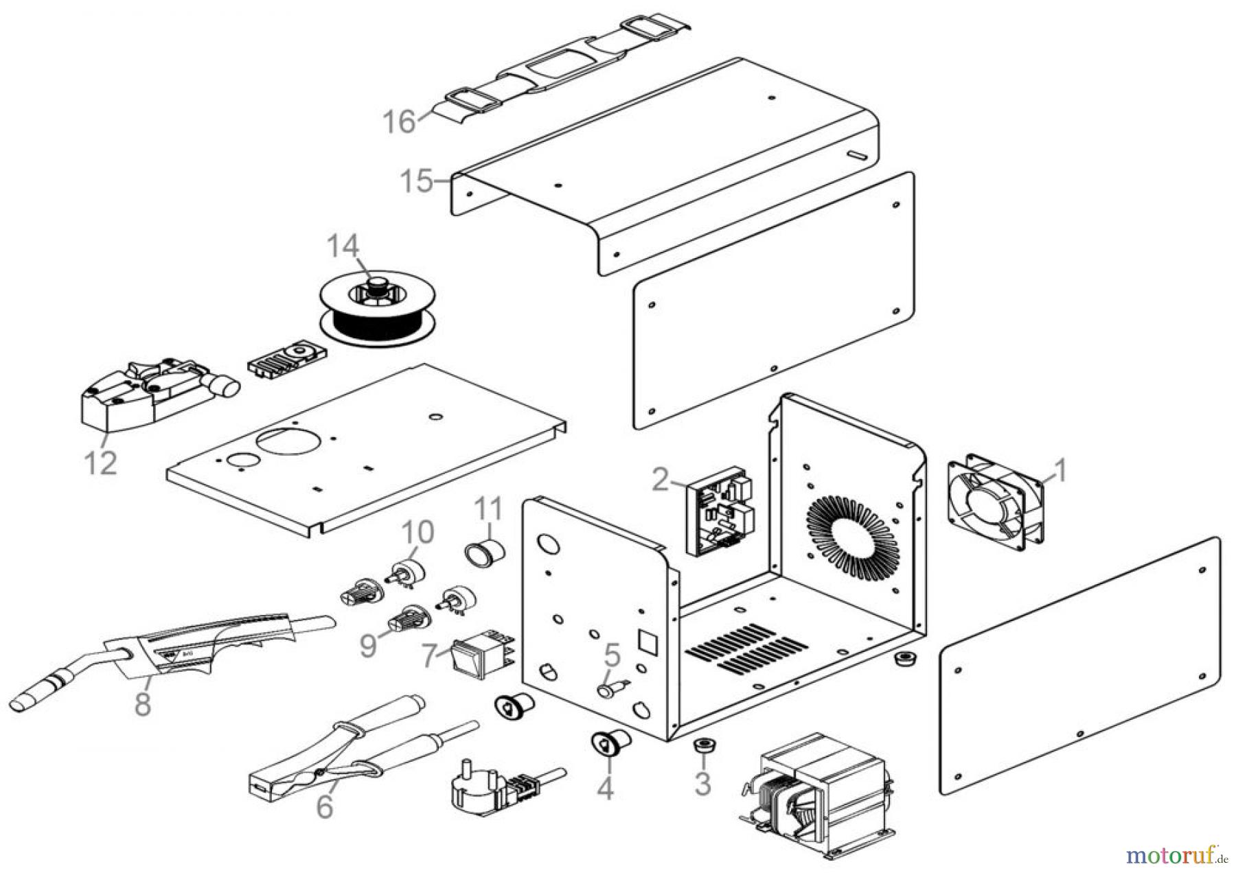  Güde Schweißtechnik Schweißgeräte Elektrodenschweißen bis 150 A Fülldraht-Schweissgerät SG 130A Art.Nr.: 20071 FSL20071-03 Seite 1
