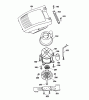 Wolf-Garten HB 40 E 4961005 Serie A (2002) Ersatzteile Abdeckhaube Motor, Messer, Motor