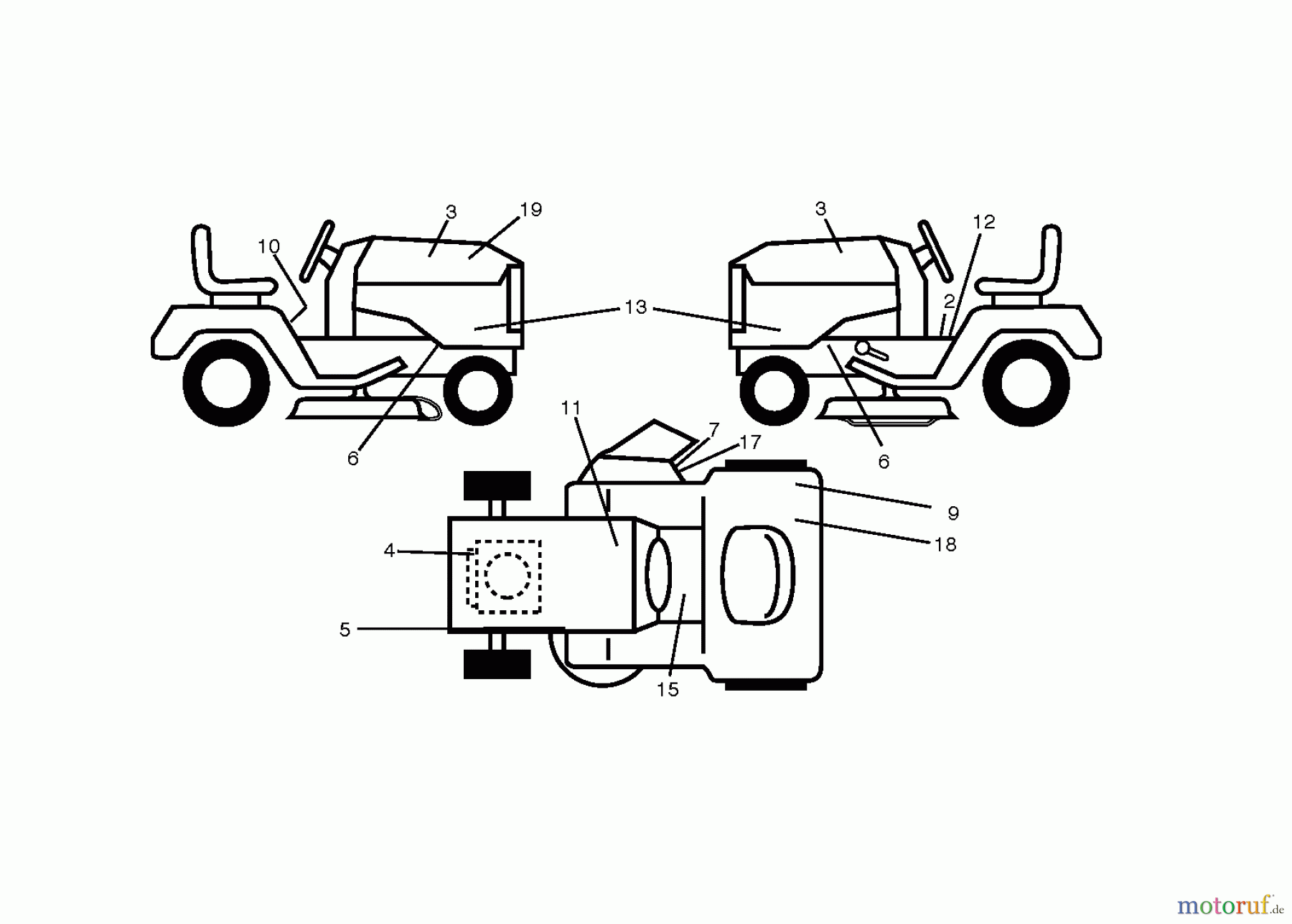 Husqvarna Rasen und Garten Traktoren LTH 2142 (96041023600) - Husqvarna Lawn Tractor (2011-05 & After) DECALS