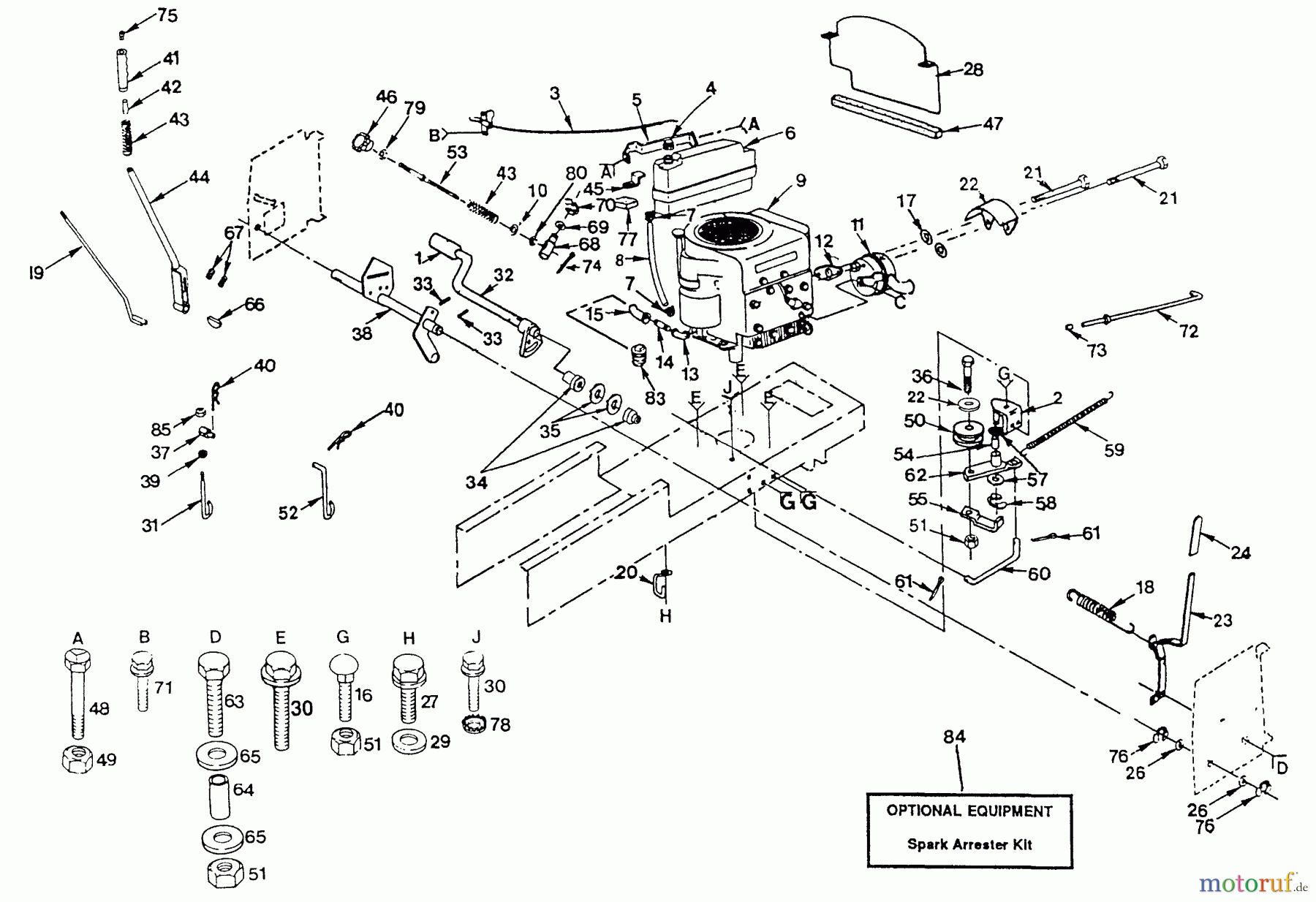 Husqvarna Rasen und Garten Traktoren YT 120 (HVYT120AR) - Husqvarna Yard Tractor (1990-03 & After) Power And Mechanical Controls Group