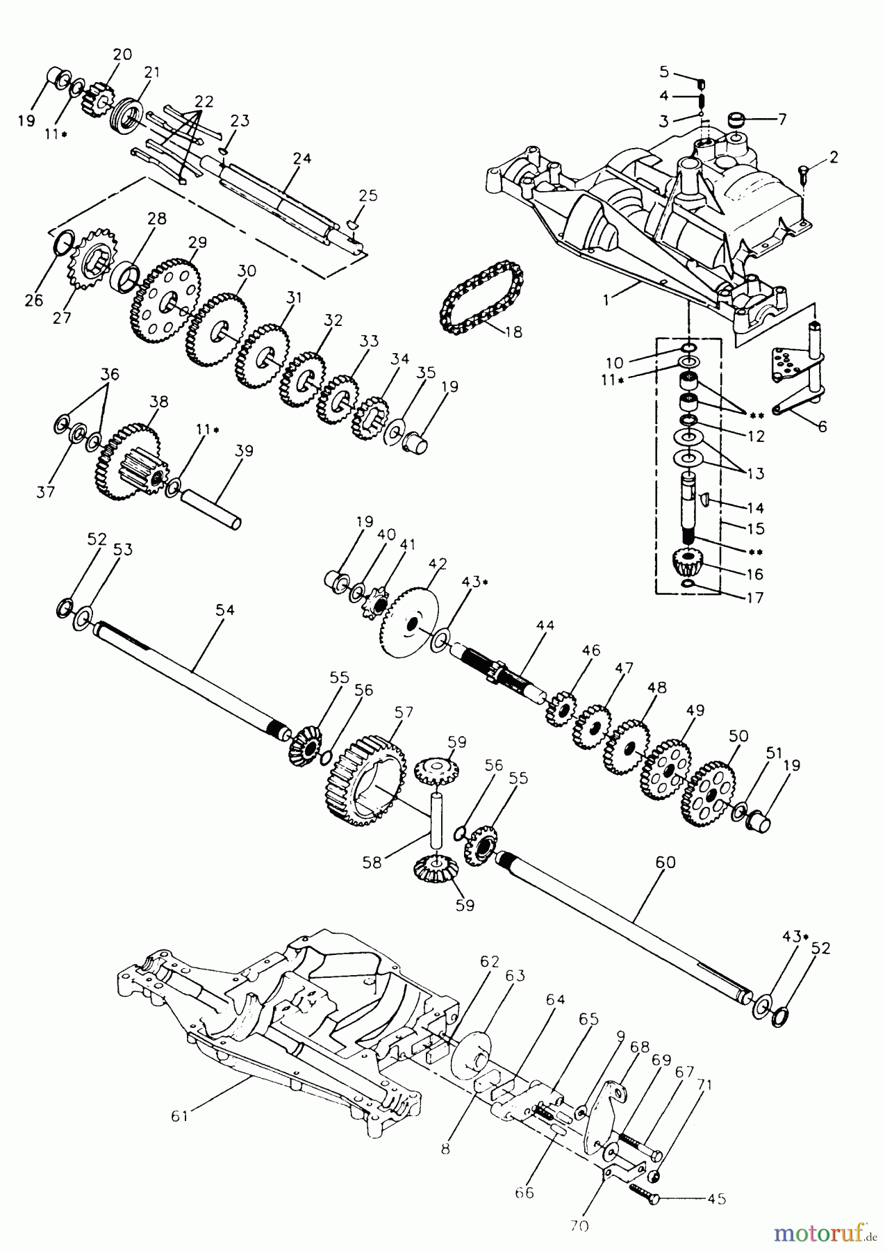 Husqvarna Rasen und Garten Traktoren YT 125 (954000041) - Husqvarna Yard Tractor (1990-01 & After) Transaxle