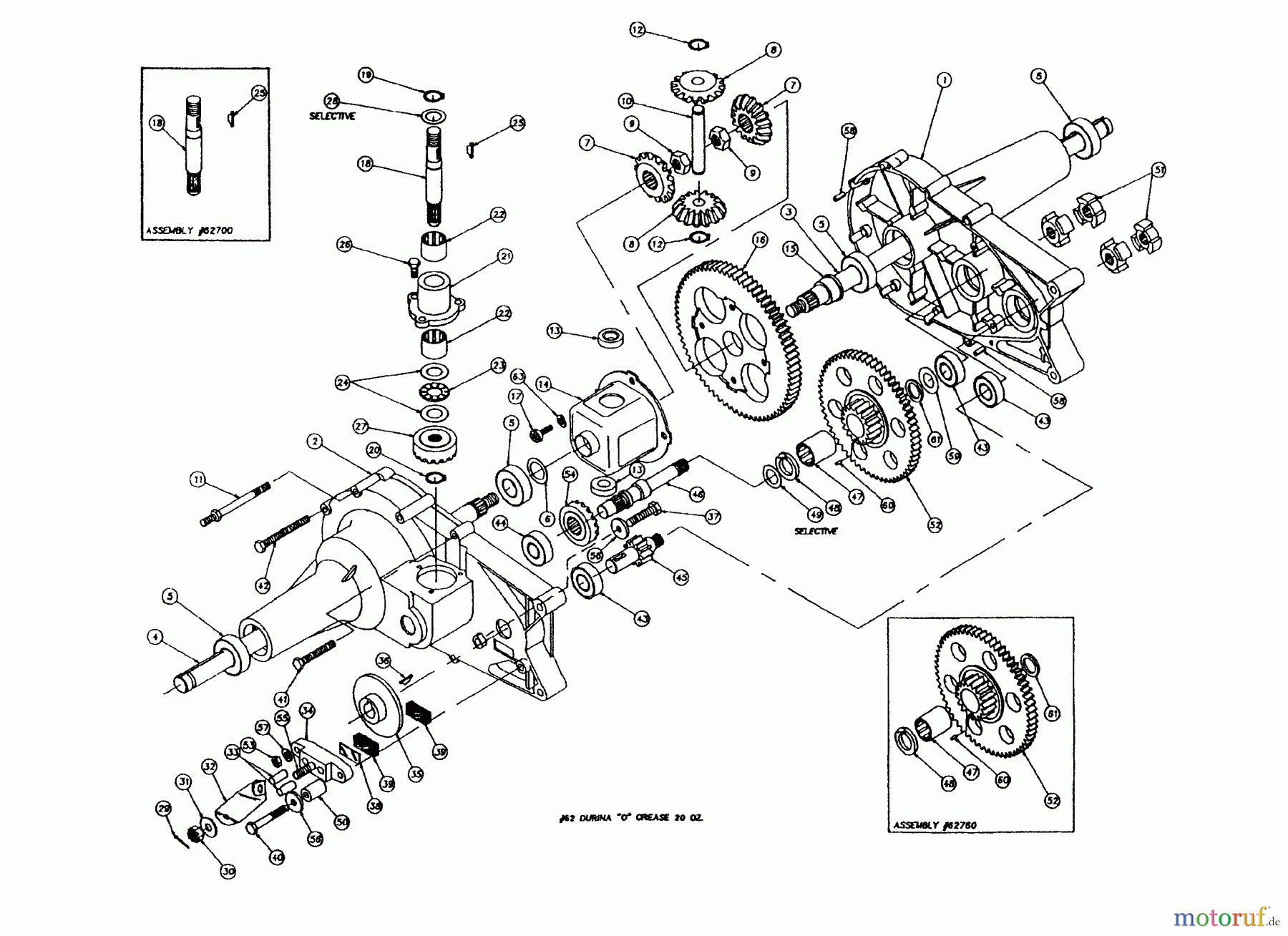 Husqvarna Rasen und Garten Traktoren YT 140H (954000151) (H14H38B) - Husqvarna Yard Tractor (1991-01 & After) Agri-Fab Transaxle