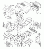 Husqvarna YT 150 (954840021) (HCYT150A) - Yard Tractor (1996-01 to 1996-03) Ersatzteile Chassis And Enclosures
