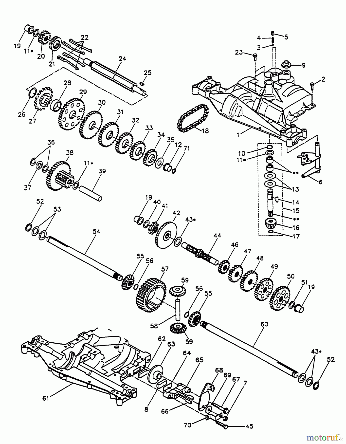 Husqvarna Rasen und Garten Traktoren YT 160 (954000582) (HU1642A) - Husqvarna Yard Tractor (1993-01 & After) Dana Transaxle