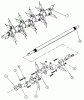 Husqvarna DT 20 A (968999190) - Dethatcher (2000-05 & After) Ersatzteile Spring Tine Shaft Assembly