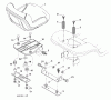 Husqvarna YT 16542T (96043002402) - Yard Tractor (2007-02 & After) Ersatzteile Seat Assembly