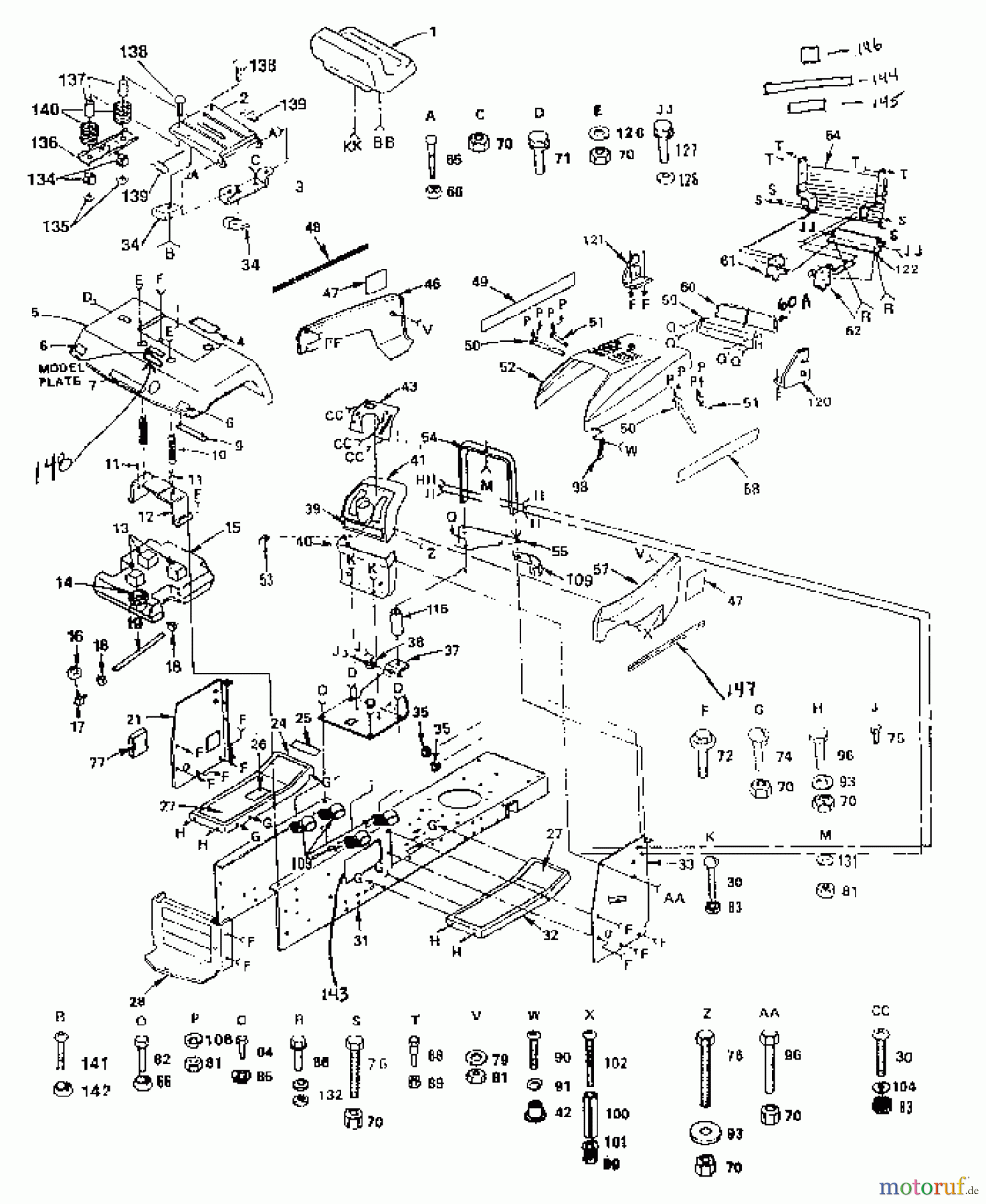  Husqvarna Rasen und Garten Traktoren YTH 112014 - Husqvarna Yard Tractor (1990-01 & After) Chassis And Enclosures