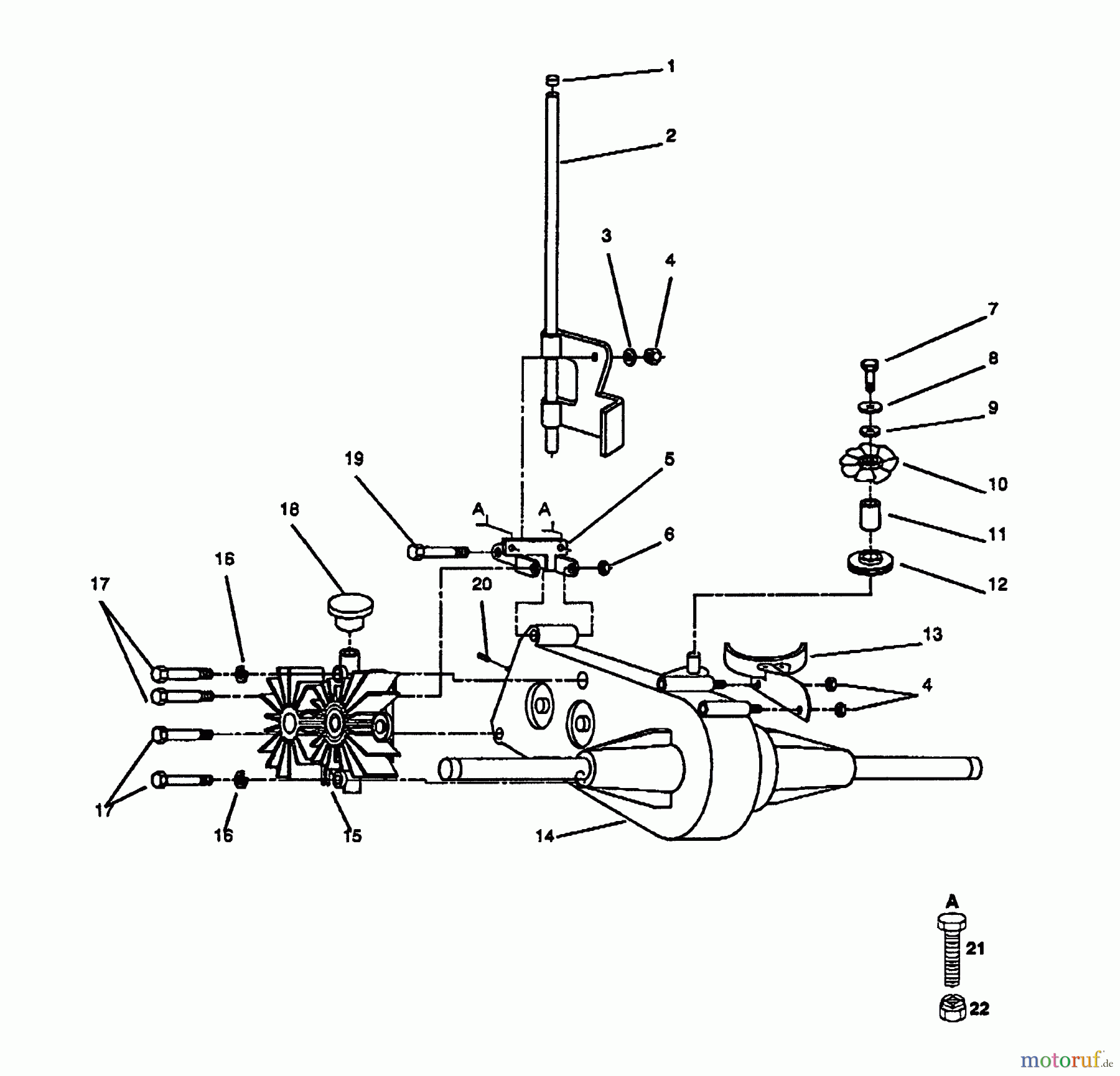 Husqvarna Rasen und Garten Traktoren YTH 142 (954000352) (H14H44A) - Husqvarna Yard Tractor (1991-08 & After) Transaxle And Pump Assembly