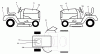Husqvarna YTH 1542B (954567048) - Yard Tractor (2001-01 & After) Ersatzteile Decals