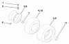 Husqvarna YTH 1542 (954568526) (YTHK1542A) - Yard Tractor (2002-01 to 2002-01) Ersatzteile Wheels & Tires