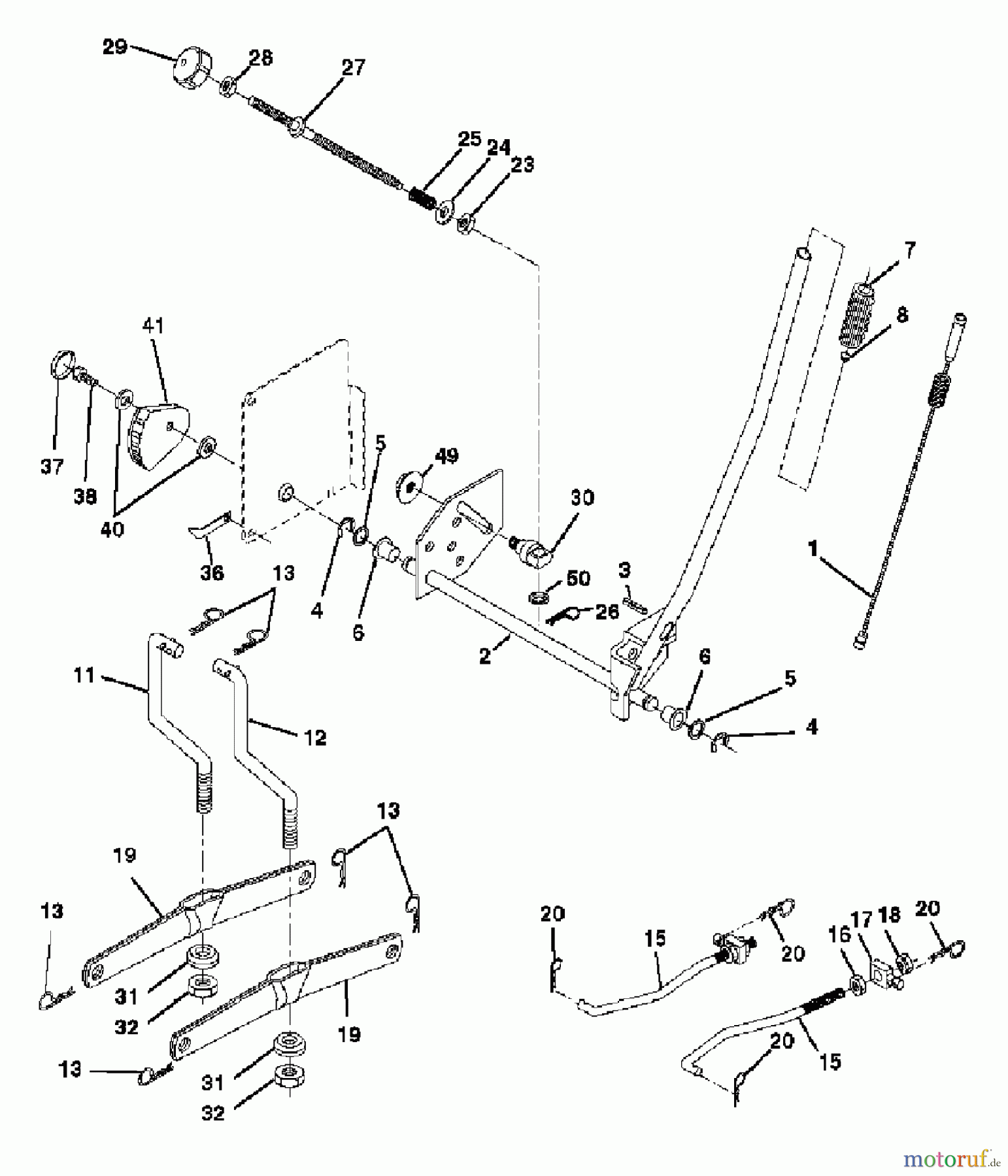 Husqvarna Rasen und Garten Traktoren YTH 1542XPG (954567253) - Husqvarna Yard Tractor (2003-03 & After) Mower Lift