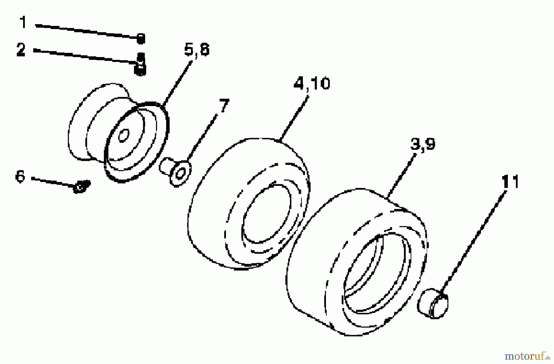 Husqvarna Rasen und Garten Traktoren YTH 1542XPG (954567253) - Husqvarna Yard Tractor (2003-03 & After) Wheels & Tires
