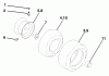 Husqvarna YTH 180 (954140010C) - Yard Tractor (1997-12 & After) Ersatzteile Wheels & Tires