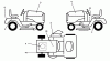 Husqvarna YTH 180 (954140010F) - Yard Tractor (1998-08 & After) Ersatzteile Decals