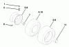 Husqvarna YTH 180 (954140010F) - Yard Tractor (1998-08 & After) Ersatzteile Wheels & Tires