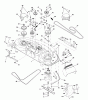 Husqvarna YTH 180 (954830145B) - Yard Tractor (1996-03 & After) Ersatzteile Mower Deck
