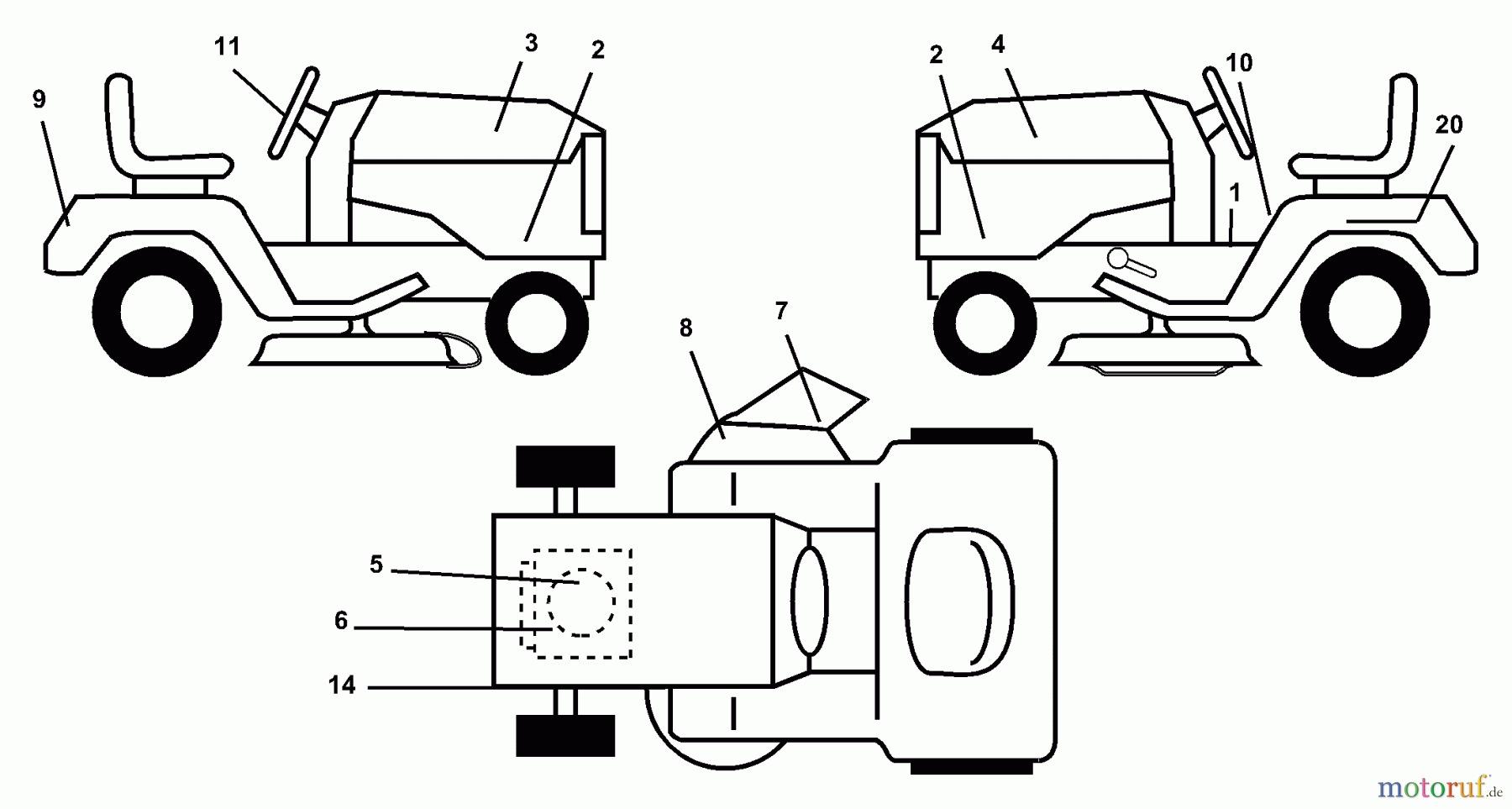 Husqvarna Rasen und Garten Traktoren YTH 1842B (954569790) - Husqvarna Yard Tractor (2002-12 & After) Decals