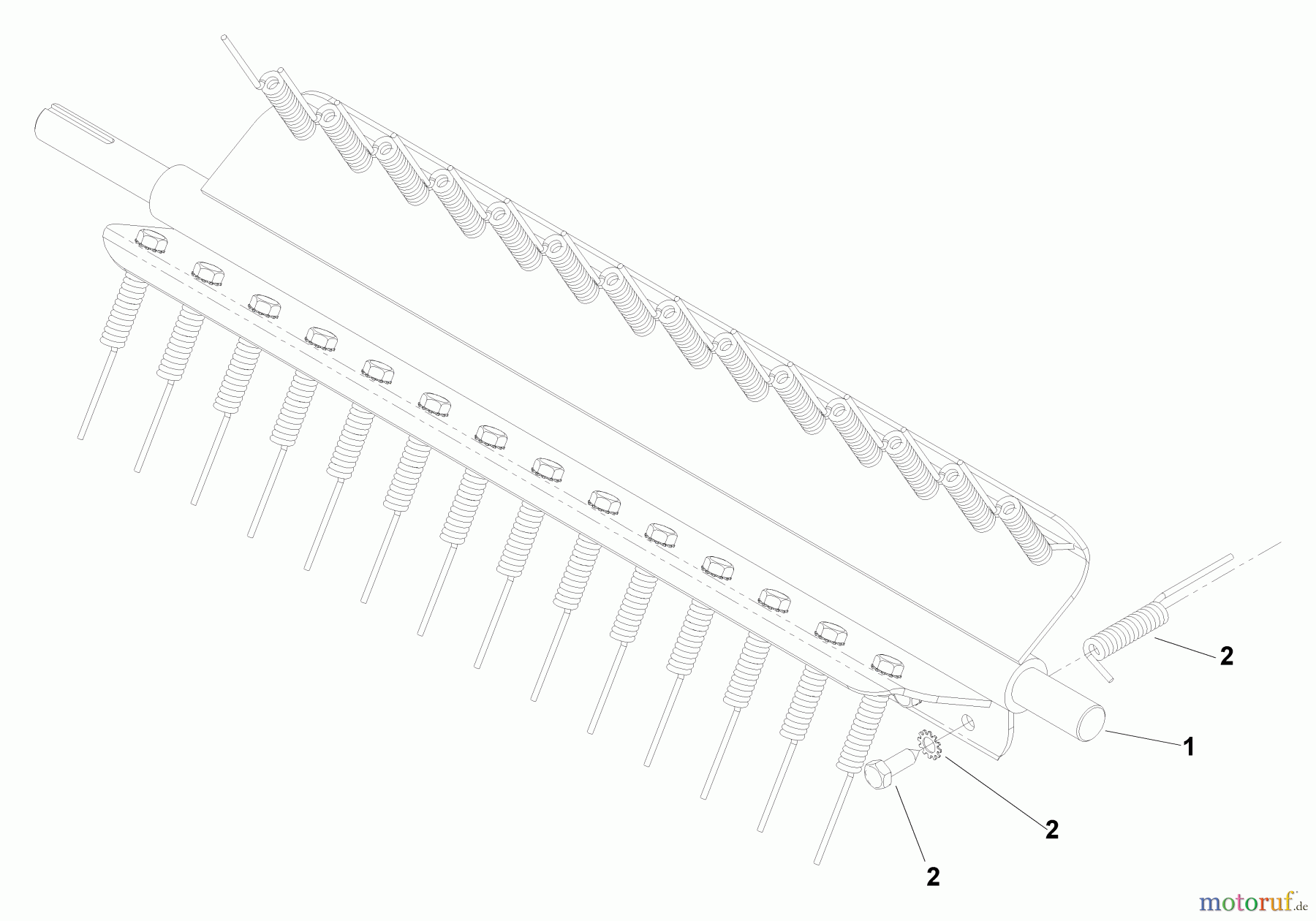 Husqvarna Belüfter / Vertikutierer / Rechen DT 22 HNR (968999131) - Husqvarna Dethatcher (2005-07 to -) Spring Reel Assembly