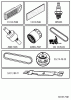 Husqvarna YTH 184 T (96041033100) - Yard Tractor (2013-06) Ersatzteile FREQUENTLY USED PARTS