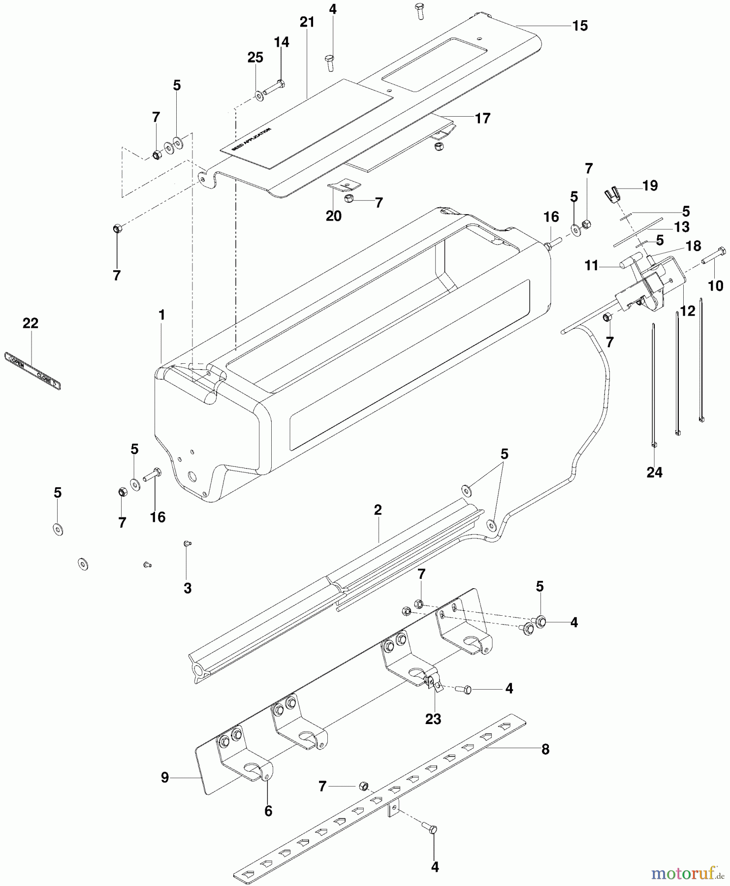 Husqvarna Belüfter / Vertikutierer / Rechen DTF 226 (966067101) - Husqvarna Dethatcher (2009-09 to -) Accessories and Seeder