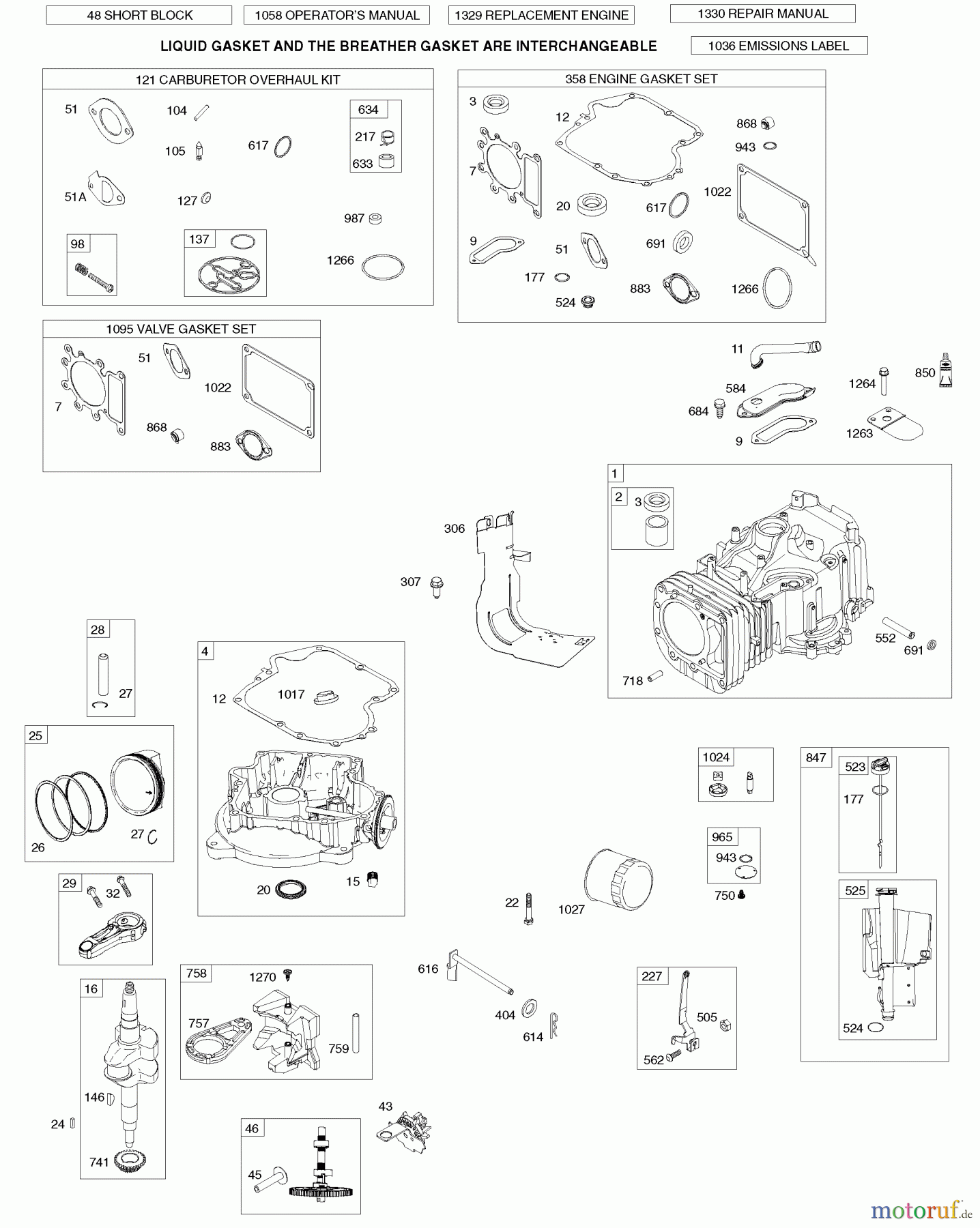 Husqvarna Rasen und Garten Traktoren YTH 2042 (917.289610) - Husqvarna Yard Tractor (SEARS) (2010-05 & After) (Sears Craftsman) Briggs Engine Image 1