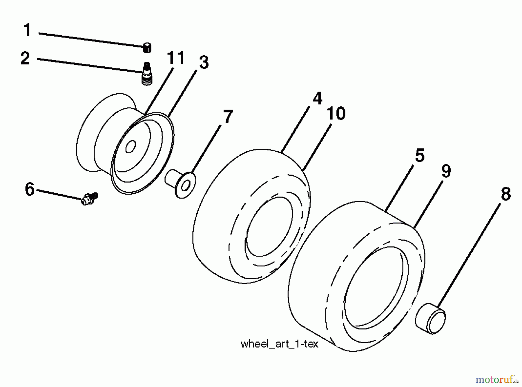 Husqvarna Rasen und Garten Traktoren YTH 2042 (96043009200) - Husqvarna Yard Tractor (2010-02 & After) Wheels And Tires