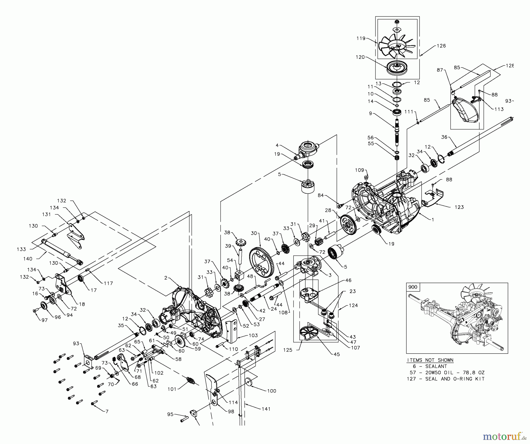 Husqvarna Rasen und Garten Traktoren YTH 20F42T (960430005) (917.279240) - Husqvarna Yard Tractor (2006-05 & After) (Sears Craftsman) Hydro Transaxle