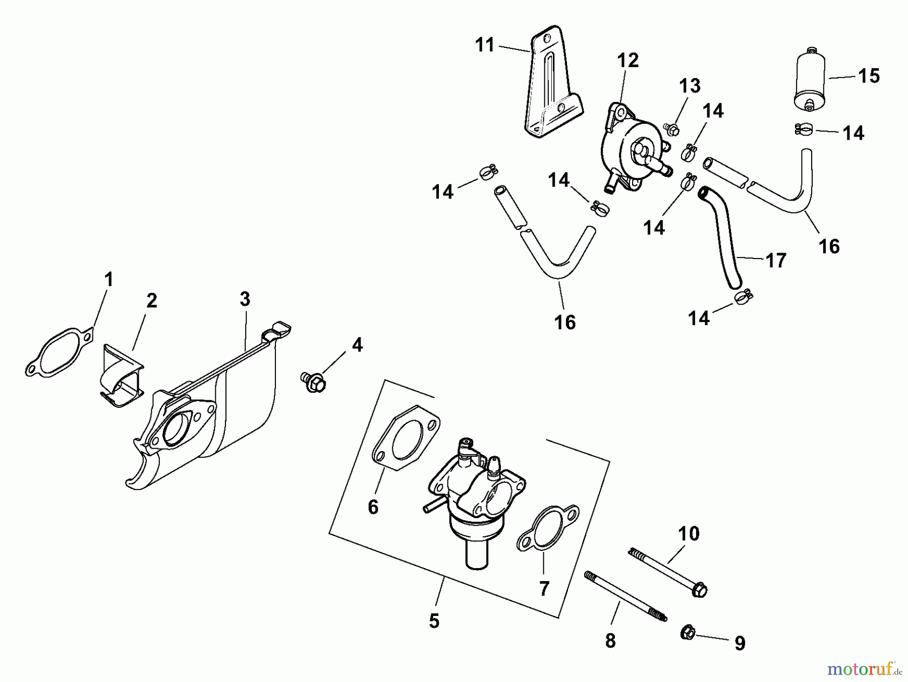 Husqvarna Rasen und Garten Traktoren YTH 20F42T (960430005) (917.279241) - Husqvarna Yard Tractor (2006-05 & After) (Sears Craftsman) Fuel System