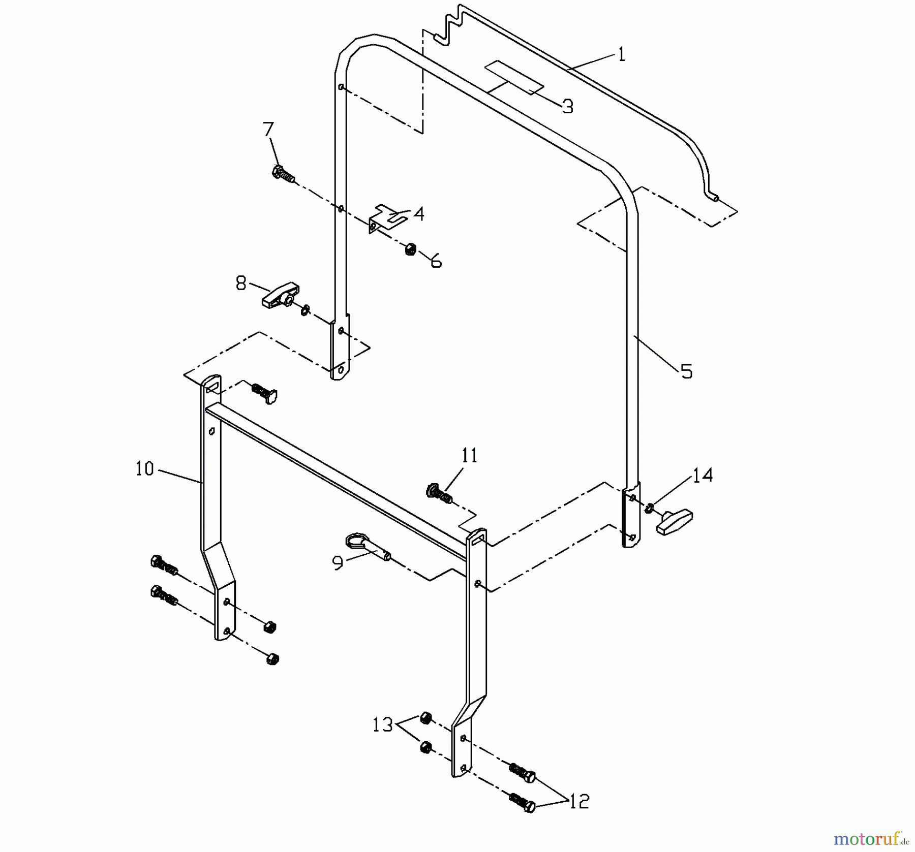 Husqvarna Belüfter / Vertikutierer / Rechen DTB 20 (968999191) - Husqvarna Dethatcher (2000-09 & After) Handle Assembly