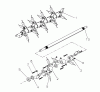 Husqvarna DT 20 (968999190) - Dethatcher (2000-09 & After) Ersatzteile Spring Tine Shaft Assembly